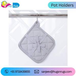 ที่ใส่หม้อเป็นมิตรกับสิ่งแวดล้อมแห้งเร็วและมีหลายสีที่จับหม้อผ้าฝ้ายอินทรีย์สำหรับใช้ในห้องครัว - Product Image 2