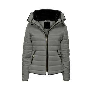 Chaqueta Acolchada de Moda para Mujer OEM, Diseño Impermeable y Transpirable de Alta Calidad, Cierre de Cremallera, Bordado, Logotipo Personalizado, Elegante con Capucha - Product Image 3