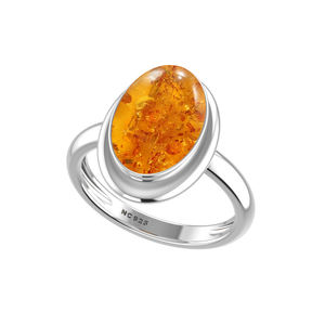 Anillo de Plata de Ley 925 con Acabado de Alta Calidad, Engaste de Bisel, Gema de Coral, Formas Mixtas, Clásico, para Bodas, Fiestas, Moderno y a la Moda - Product Image 5