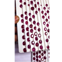 247 Uds Bangkok Ruby 6x4 7x5 8x6 9x7mm ovalado 4mm 5mm 6mm faceta redonda 401 Cts lote Iroc ventas rubí vidriado de alta calidad US $351