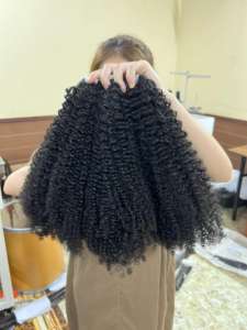 Cheveux bouclés birmans vierges non traités, prix d'usine en gros, fournisseur de cheveux humains bouclés profonds, cheveux vierges birmans pour femmes - Product Image 3