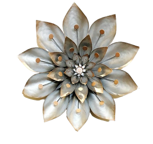 ขายส่งพรีเมี่ยมที่มีคุณภาพการออกแบบพระราชรอบโลหะตกแต่งผนังศิลปะสีเงินที่มีคริสตัลสำหรับตกแต่งห้องนั่งเล่น - Product Image 2