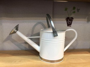 Regadera de jardín de metal galvanizado Blackish Fantastic con borde de metal en la parte inferior - Product Image 3