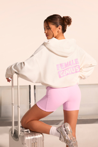 <b>Top</b> Trending Winter Women Oversized Knitted Hoodie Breathable Streetwear Pullover Style Customized Logo Printing Badge 100% - Product Image 4