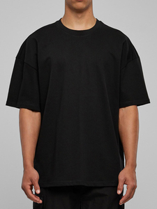 T-shirt décontracté à manches courtes surdimensionné 100% coton pour hommes 300G chemises personnalisées lourdes - Product Image 2