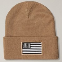 Gorros de Punto de Alta Calidad con Logotipo Personalizado de Fábrica de Vietnam, Gorros de Esquí Bordados con Bandera, Gorros de Lana Acrílica Cálidos para Otoño e Invierno