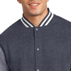 Chaquetas de Lana para Hombre, Color Gris con Mangas Color Gris Claro, Ropa Deportiva de Invierno para Colegio y Universidad - Product Image 6