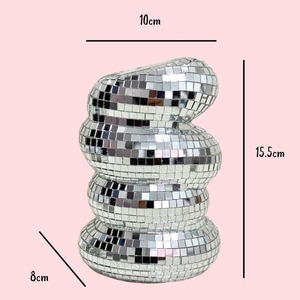 Vente en gros de bougeoirs en verre mosaïque décoratifs romantiques pour mariage, bougeoirs en verre pour la décoration de la maison - Product Image 4