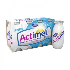 Danone Actimel Dessert Yogourt Multifruit 4x100g-Danone Actimel Lait fermenté aromatisé à la fraise 1.5% 100g - Product Image 1