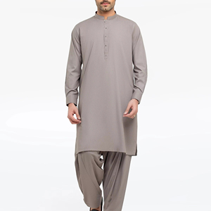 ชุดสلوار คามีซ ผู้ชายสไตล์ปากีสถาน คุณภาพพรีเมียม ชุดมุสลิมแบบดั้งเดิม ชุดลำลอง ชุดทำงาน ชุดออกงาน แบรนด์สั่งตัด ทรงปกติ - Product Image 1