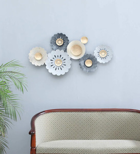 Design floral Vintage fer mur Art panneau fabriqué à la main en métal maison décoration intérieure élégant suspendu mur caractéristique - Product Image 1