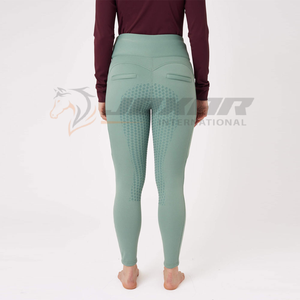 Elegante pantalón ecuestre construido con un diseño delgado a medida, forro de control de humedad, costuras reforzadas y comodidad de conducción - Product Image 6