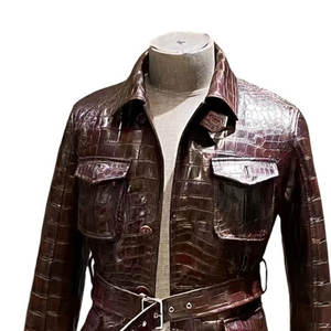 Chaquetas de Cuero para Hombre Hechas a Medida, Estilo Deportivo, Tela de Lona, Impermeables, Transpirables, Tallas Grandes, Frente Invernal, Gran Venta, Mejor Precio - Product Image 6