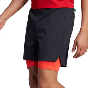 กางเกงขาสั้นออกกำลังกายของผู้ชายผ้าแคนวาสลำลองทำโลโก้ทำจากโพลีเอสเตอร์สำหรับฝึกซ้อมวิ่ง - Product Image 2