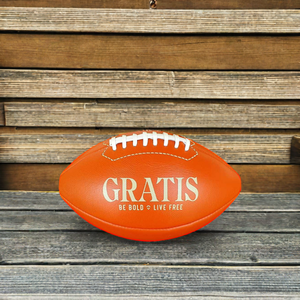 ฟุตบอลหนังวัวแท้สีน้ำตาลสไตล์เรโทร  แบบวินเทจ  ปรับแต่งได้ตามต้องการ สำหรับฝึกซ้อม  สไตล์เรโทร - Product Image 1