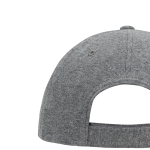 Unisex 6-Panel Baseball Cap Solid Gray Cotton Jersey Fitted Adjustable Casual Wear for Adults - Product Image 4