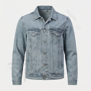 Chaqueta Vaquera Casual Entallada para Hombre, Reversible, el Mejor Diseño, Alta Calidad, Prenda Exterior Moderna, Duradera y a la Moda - Product Image 1