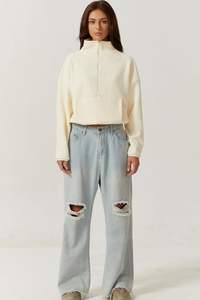 Nouvel arrivage Sweat à demi-fermeture éclair d'hiver de qualité supérieure pour femmes Vêtements décontractés Sweat à demi-fermeture éclair respirant pour femmes - Product Image 2