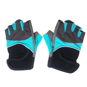 Guantes deportivos de medio Dedo de cuero cómodos y transpirables para levantamiento de pesas Guantes de gimnasio a la venta - Product Image 2