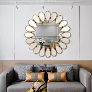 Espejo de pared con diseño de gota de agua creativa de arte metálico minimalista moderno de fuente de hogar para comedor y decoración del hogar - Product Image 4