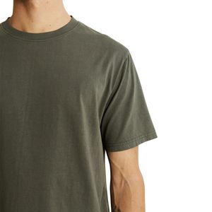 OEM T-shirt homme lourd et surdimensionné 100% coton décontracté style streetwear imprimé logo personnalisé lavé polyester/coton tissé - Product Image 4