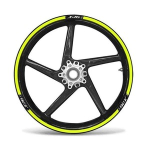 Kit Adesivi per Moto Yamaha XJ6 Giallo Fluorescente, Compatibili con Cerchi da 17 Pollici, Strisce Adesive per Motociclette Yamaha XJ6 - Product Image 1