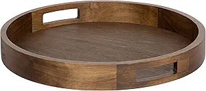 Plateau de service en bois classique pour service de chambre d'hôtel Plateau de service en bois décoratif pour centre de table à bas prix - Product Image 5