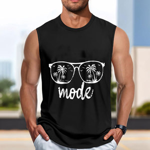 Camiseta sin Mangas de Malla de Alta Calidad para Hombre, Talla Grande, Ajuste Holgado, Algodón, Secado Rápido, Ecológica, Personalizable - Product Image 4