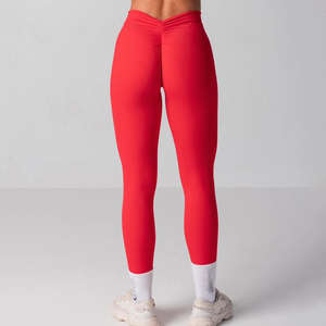 Nouveaux leggings de sport en nylon à taille haute pour la salle de sport, avec effet push-up, dos croisé en V, pour le yoga, 2026 - Product Image 2