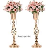 Fil métallique plaqué or de haute qualité, design unique et élégant, centre de table de mariage, décoration d'événements, décoration intérieure personnalisée
