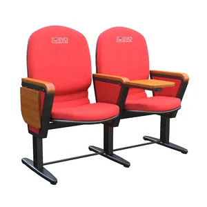 Evo3311mb תיאטרון הכנסייה אודיטוריום כיסא עיצוב חינם אמפיתיאטרון חדר הרצאה באולם פלסטיק אדום כיסאות בית ספר רהיטים בית ספר