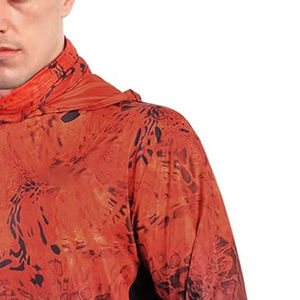 Wholesale Custom Vented Lightweight <b>Camo</b> Fishing Hoodie Custom Logo Sublimation Printing Men UPF50+ Sun Long Sleeve Hoodie - Product Image 4