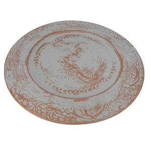 Dernier modèle Assiette en métal couleur argent Taille standard Assiette de service pour la maison et le restaurant en vrac - Product Image 3