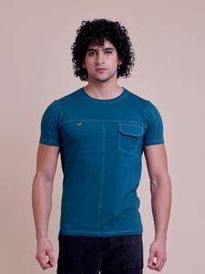 Meilleure qualité coupe régulière Premium couleur unie coupe coudre cou T-Shirt élégant confortable garde-robe chaque décontracté pour Look 100% - Product Image 2