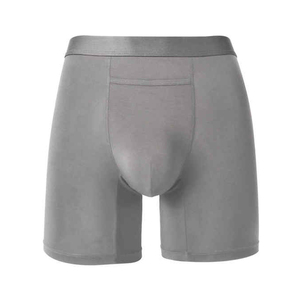 Calzoncillos bóxer transpirables de algodón para hombre con logotipo personalizado, ropa interior cómoda para niños, suministro al por mayor de paquetes múltiples de alta calidad de fábrica - Product Image 2