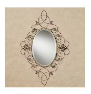 Miroir de maquillage mural moderne en métal au prix de gros pour chambre à coucher et espace de vie Décoration murale Hot Arrival - Product Image 2