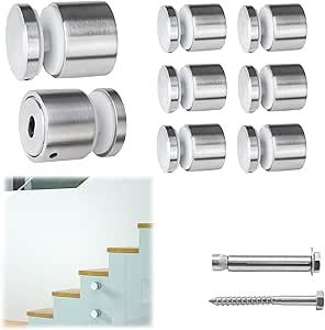 Có thể điều chỉnh thép không gỉ không khung chải cạnh kính lan can ngoài trời standoff lan can & tay vịn Grip bu lông giá thấp - Product Image 3