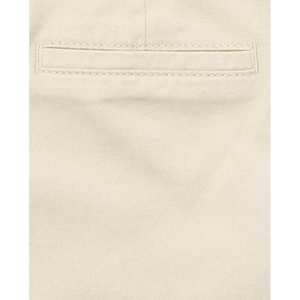Pantalones chinos con corte de bota para niñas en poliéster elástico tostado y uniforme de algodón para estudiantes de escuela primaria para temporadas de verano e invierno - Product Image 2
