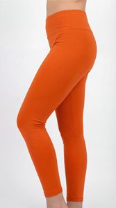 Women Tangerine High Waist Gym Leggings OEM Custom Compression <b>Yoga</b> <b>Pants</b> - Product Image 4