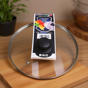 ฝาแก้วใสโครเมียม 420 ขนาด 30 ซม. วัสดุ PC และซิลิโคน สำหรับภาชนะครัว - Product Image 3