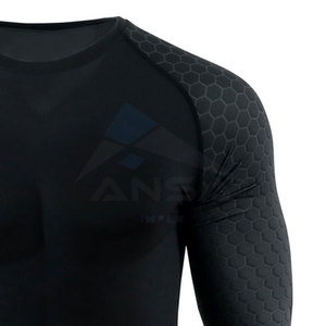 Latest Design Light <b>Weight</b> Mens Rash Guard Factory Made Customized Logo Printing Low MOQ Sports Wear For Gym Fitness <b>Swimming</b> - Product Image 6