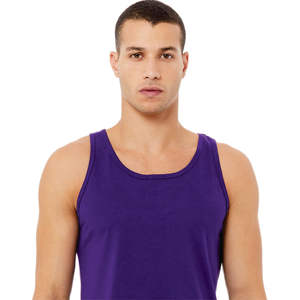 ตะเข็บด้านข้างขายปลีกพอดี100% Airlume หวีและแหวนปั่นฝ้าย32เดี่ยว4.2ออนซ์ทีมเสื้อสีม่วง Unisex ถัง - Product Image 4