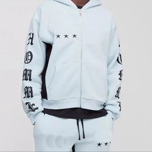 Conjunto Deportivo de Pantalones y Sudadera con Capucha de Felpa 100% Algodón Unisex, Estilo Jogger, Personalizable, Ecológico, para Invierno - Product Image 3