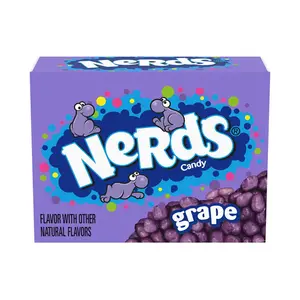 Cầu Vồng nerds & Nho dâu nerds Crunchy Kẹo hộp rạp hát 141.7g ngọt ngào