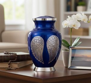 <b>Large</b> Capacity Adult Eco-Friendly Metal Cremation <b>Urn</b> Personalized Engraving Ornamental <b>Urn</b> for Human Ashes Storage Funeral - Product Image 2