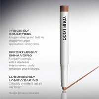 Barra de Contorno Mate de Marca Privada, Lápiz Bronceador en Crema de Larga Duración, Resistente al Agua, para Esculpir el Rostro, Iluminador, Maquillaje en Barra