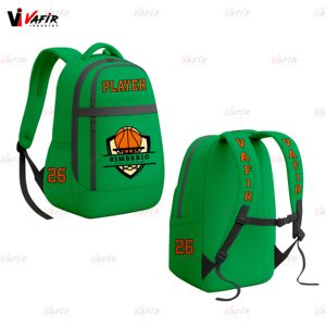 Sac à dos de rugby à design de numéro avec logo d'équipe personnalisé sac de football étanche de loisirs en plein air par sublimation - Product Image 4