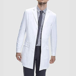 เสื้อโค้ทสำหรับห้องปฏิบัติการสำหรับผู้ชายเสื้อโค้ทสำหรับห้องแล็บสครับพยาบาลออกแบบโลโก้ได้ตามต้องการ - Product Image 5