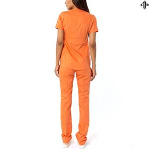 Combinaisons de gommage à manches courtes col en V de haute qualité logo personnalisé prix bon marché uniformes féminins ensembles médicaux pour hommes - Product Image 2