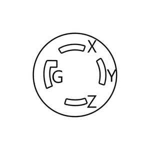 Taiwan NEMA L16-30 J-532 30A 480V AC Prise à bride de haute qualité adaptée aux unités d'assemblage - Product Image 5